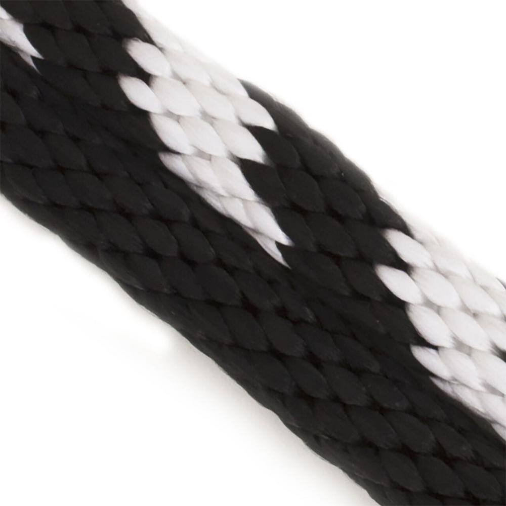 5/8 in. x 200 ft. Polypropylene Multi-Filament Solid Braid Derby Rope, Black/White - Hercitys