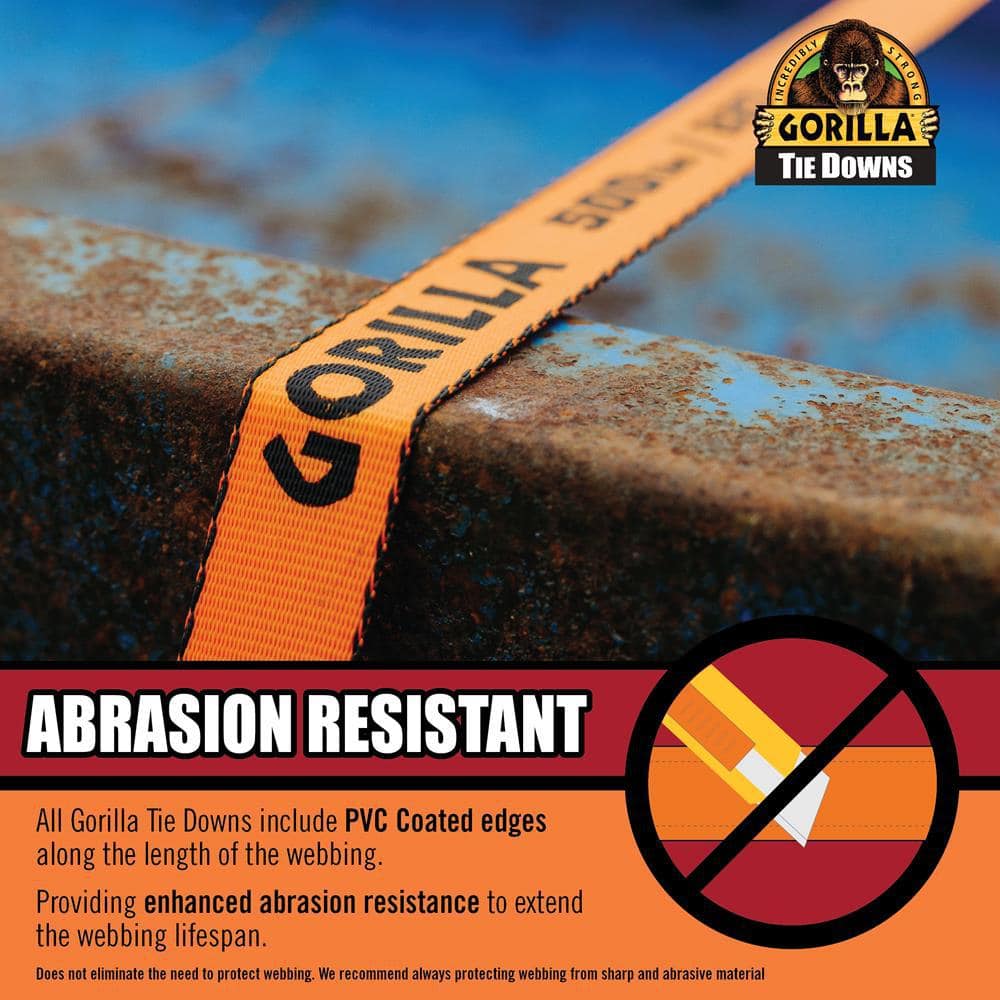 14 ft. x 1.25 in. Medium Duty Tie Down Ratchet Strap (2-Pack) - Hercitys