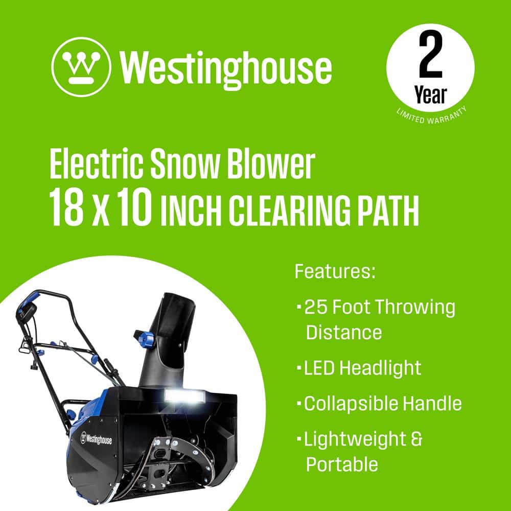 18 in. 120-Volt Single-Stage Corded Electric Snow Blower - Hercitys