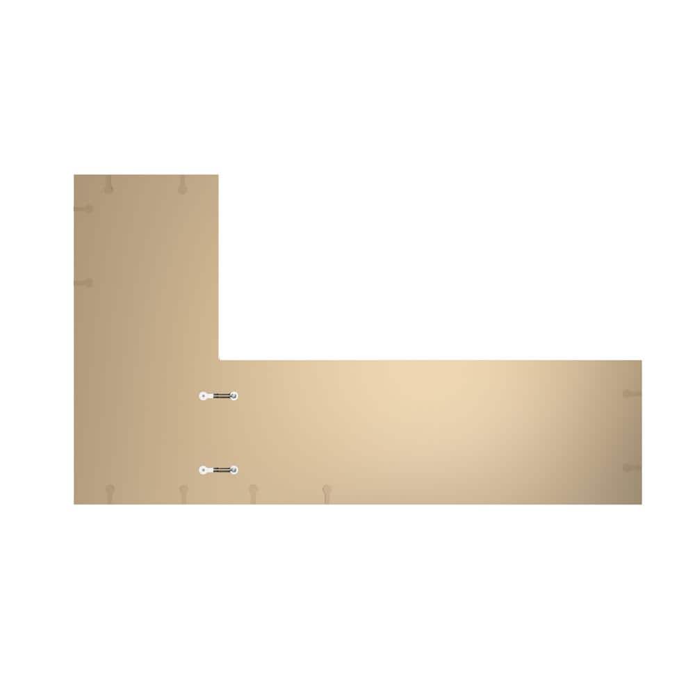 4 ft. L x 1-1/8 in . T Configurable Laminate Countertop in Matte Marmo Eracle with Square Edge - Hercitys