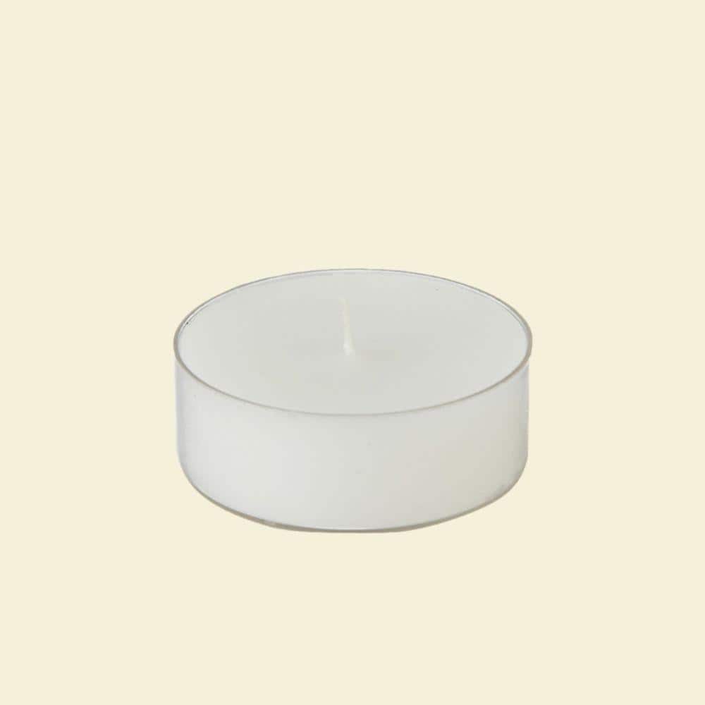2.25 in. White Mega Oversized Tealights Candles (12-Box) - Hercitys