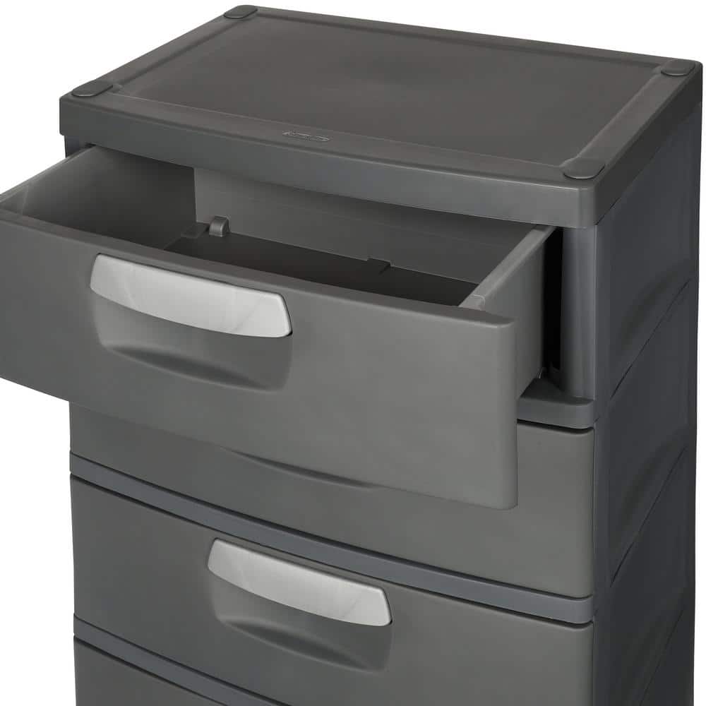 35.5 in. H x 26.625 in. W x 19.25 in. 4-Drawer Plastic Chest - Hercitys