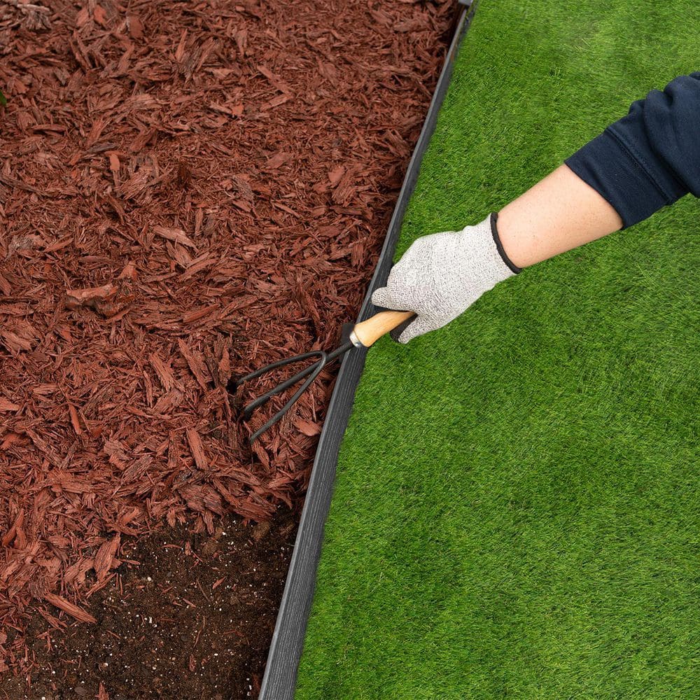 20 ft. Black Composite Dig-In Landscape Edging Kit - Hercitys