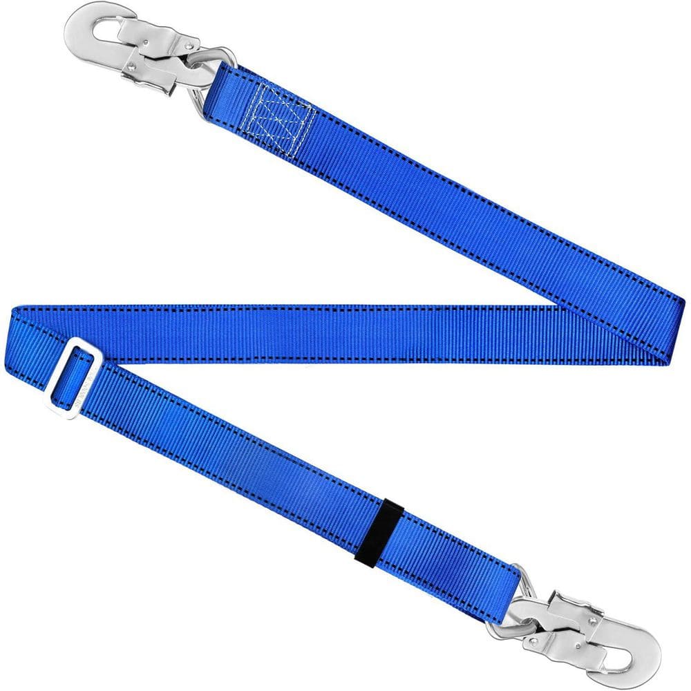 3 ft. Adjustable Hunting Safety Harness Climbing Belt with Safety Lanyard for Fall Protection Self Retracting Lifeline - Hercitys