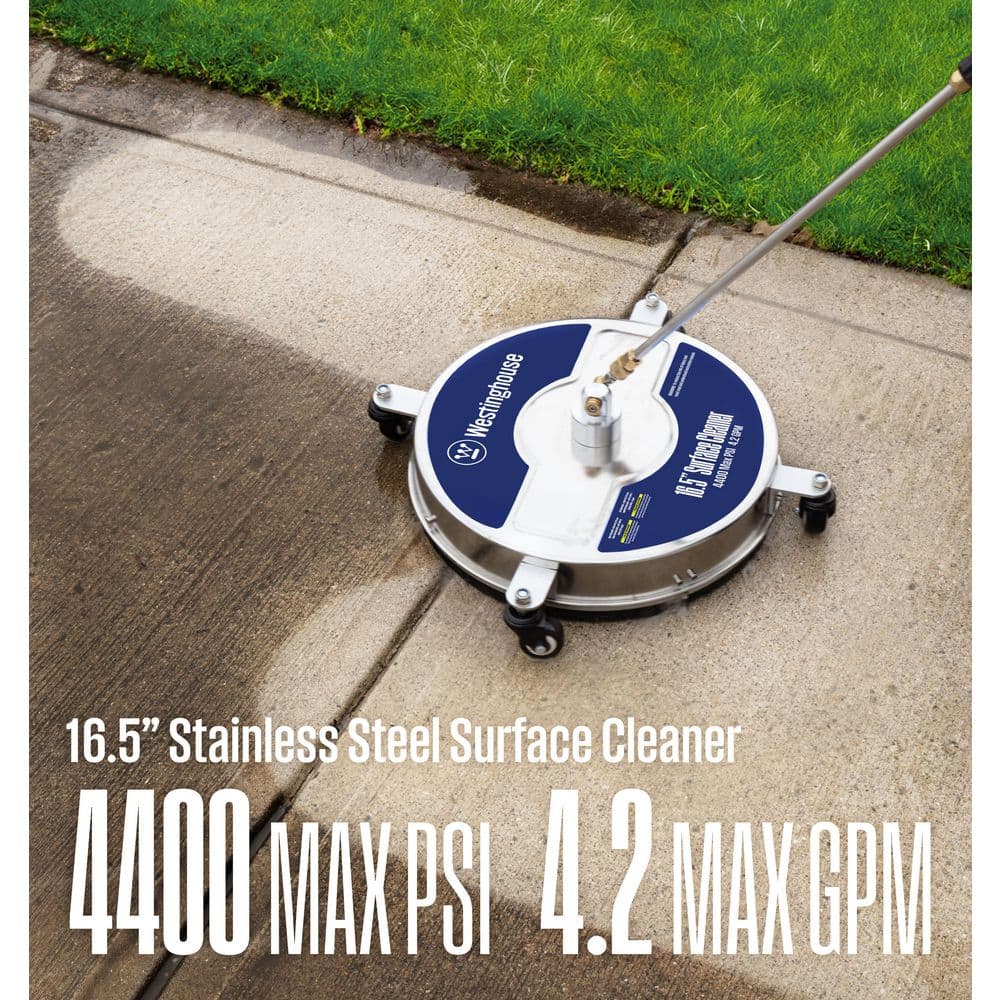 16.5 in. 4400 PSI Stainless Steel Pressure Washer Surface Cleaner - Hercitys