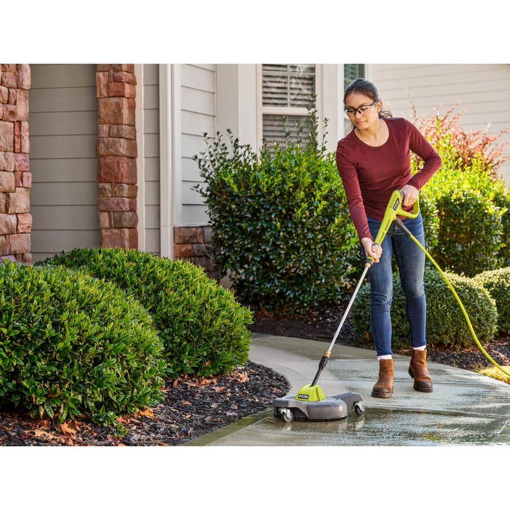 12 in. 3100 PSI Electric Pressure Washer Surface Cleaner with Caster Wheels - Hercitys