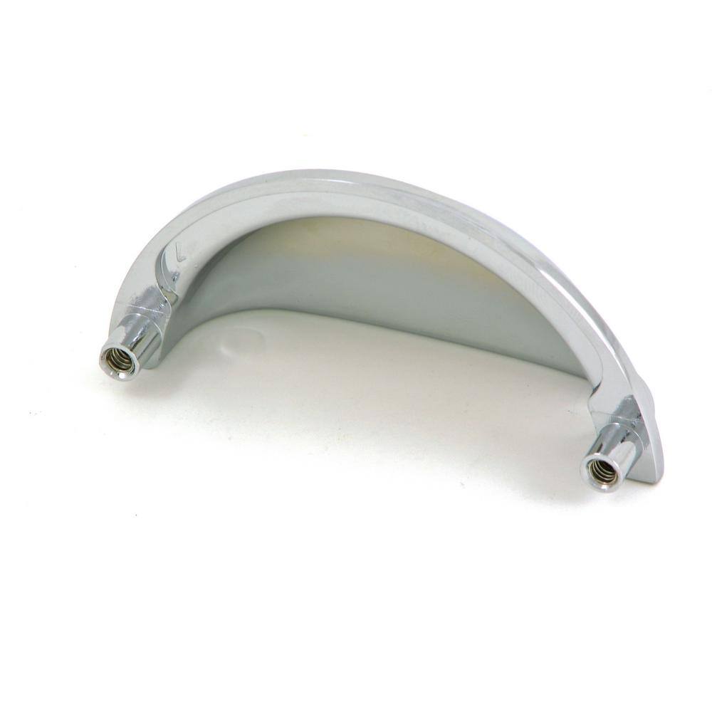 3 in. Center-to-Center Polished Chrome Cup Cabinet Pull (10-Pack) - Hercitys