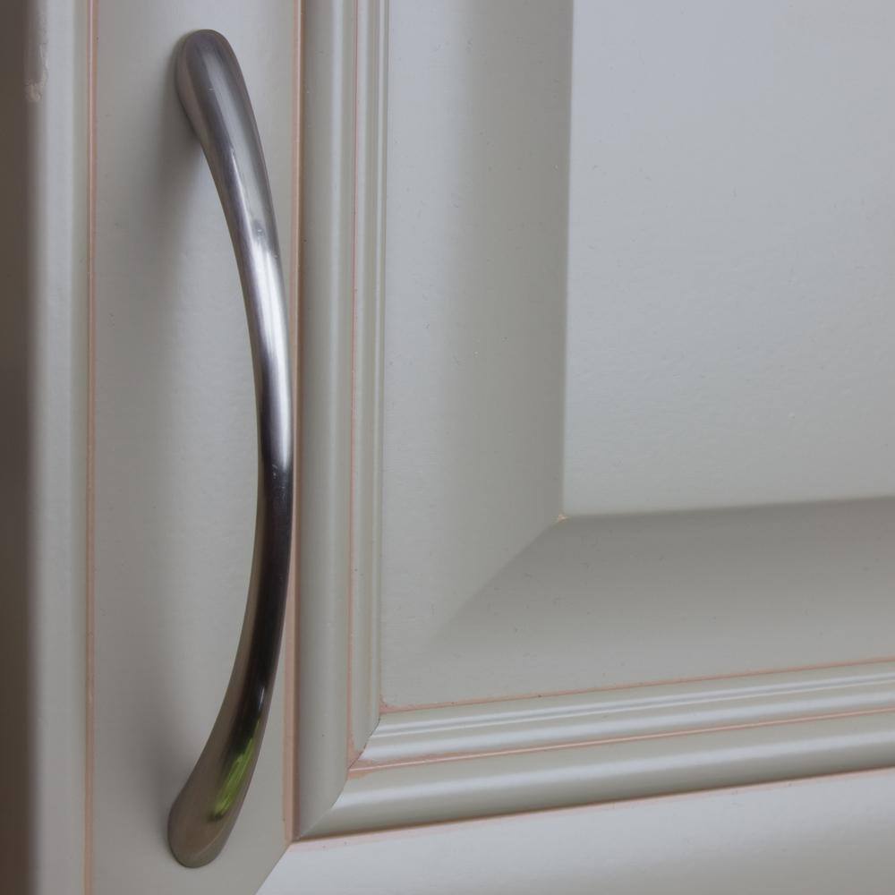 5 in. Center-to-Center Satin Nickel Large Loop Cabinet Pulls (10-Pack) - Hercitys