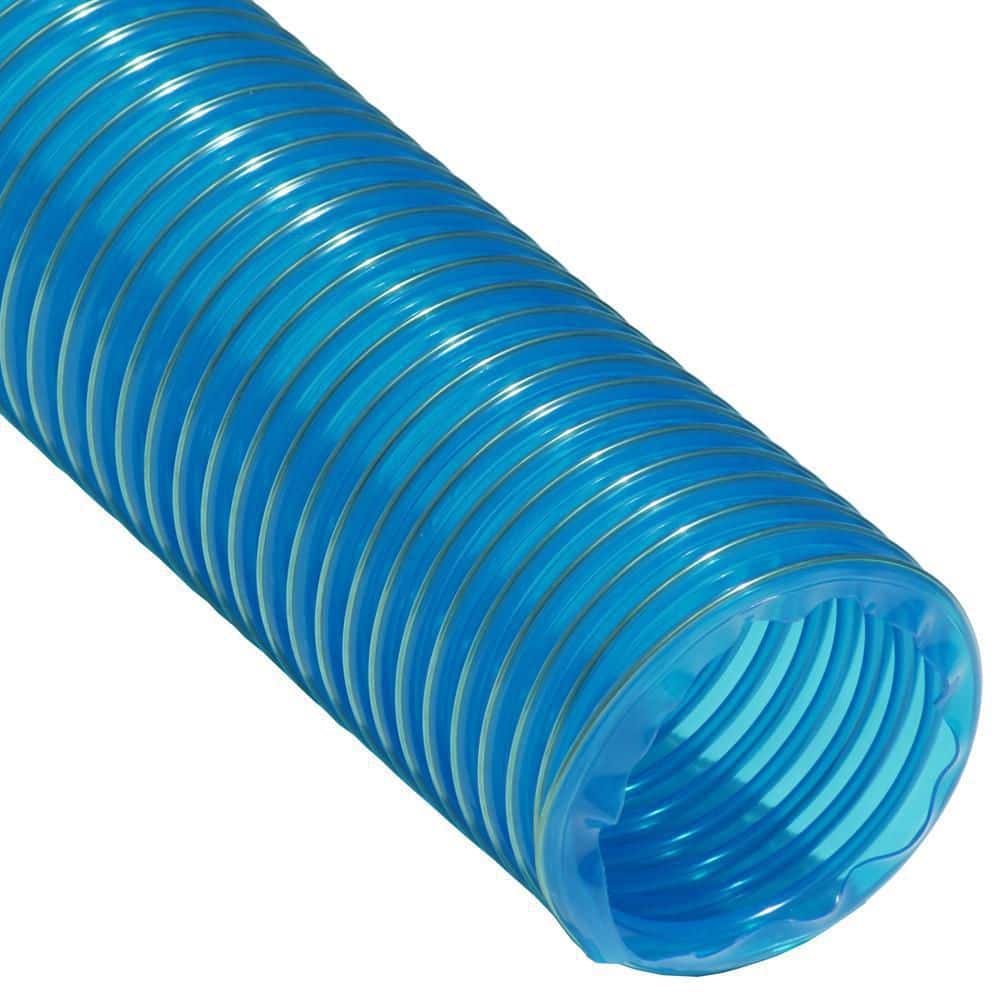 3.5 in. D x 12 ft. PVC Flexduct Coil Flexible Ducting in Blue - Hercitys