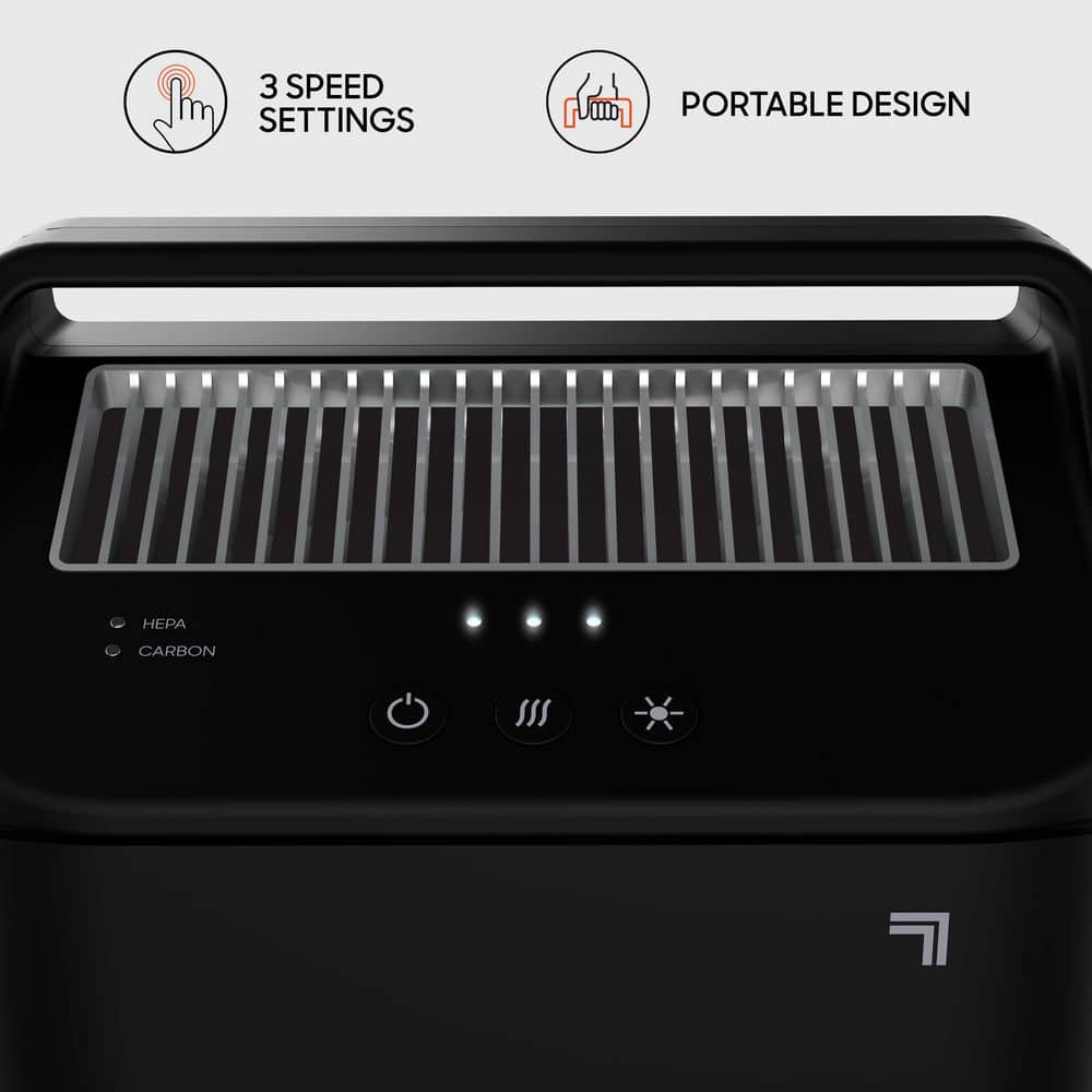 3-Air Purifier, Black - Hercitys