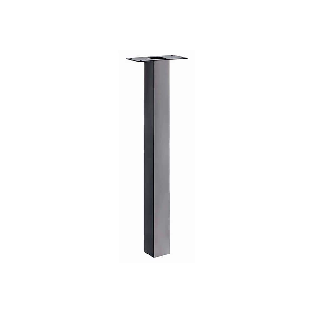46-1/2 in. Steel Standard Graphite Bronze Mailbox Post - Hercitys