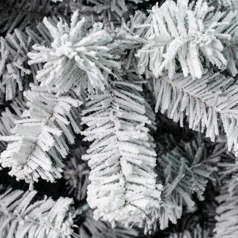 4.5 ft. First Traditions Un-Lit Acacia Pencil Slim Flocked Artificial Christmas Tree - Hercitys