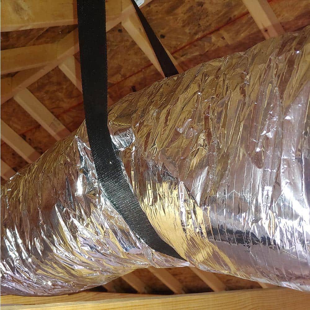 14 in. x 25 ft. Insulated Flexible Duct R6 Silver Jacket - Hercitys