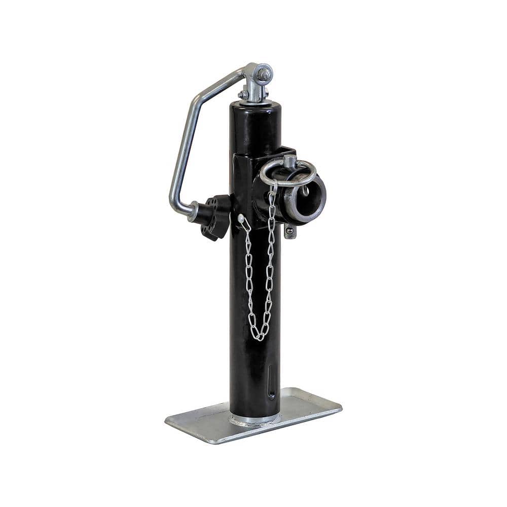 2,000 lbs. Capacity 15 in. Travel Top-Wind Swivel Trailer Jack - Hercitys
