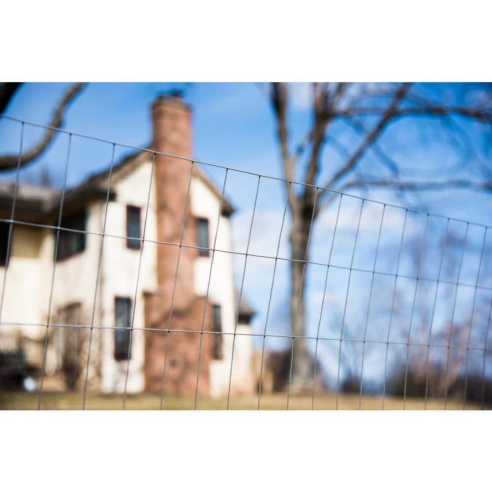 30 in. H x 10 ft. L 16-Gauge 1 x 1/2 in. Mesh Galvanized Steel Cage Wire Garden Fence - Hercitys