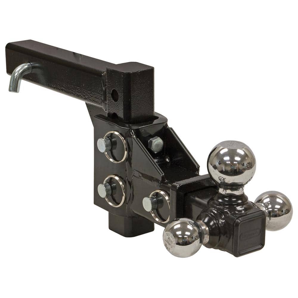 1-7/8 in., 2 in., 2-5/16 in. Chrome Towing Balls Adjustable Tri-Ball Hitch - Hercitys