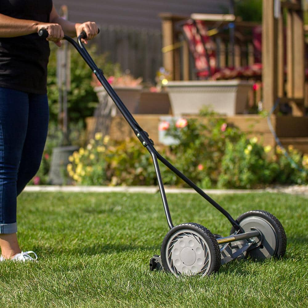 16 in. 5-Blade Manual Walk Behind Reel Lawn Mower - Hercitys