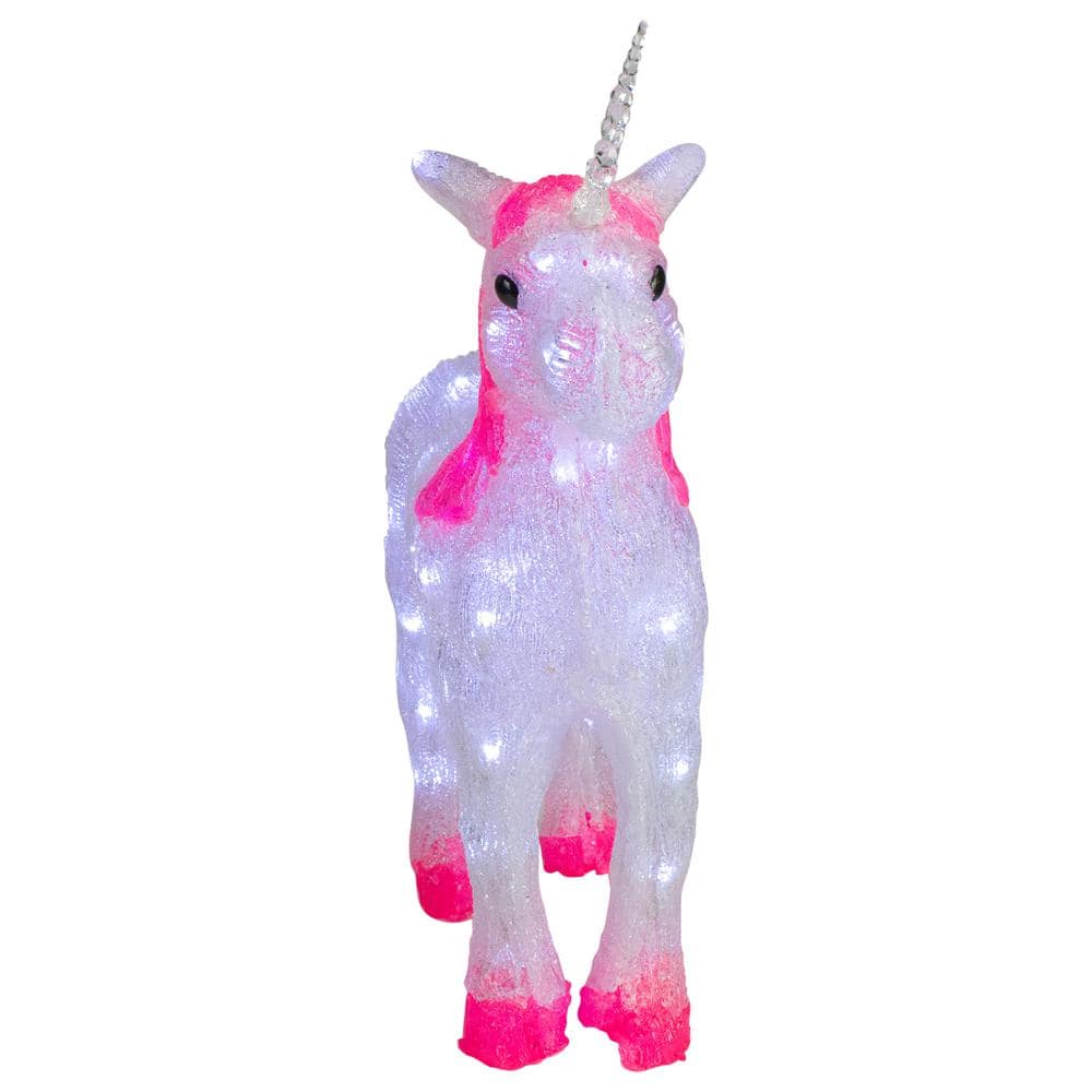23 in. Lighted Commercial Grade Acrylic Unicorn Christmas Display Decoration - Hercitys