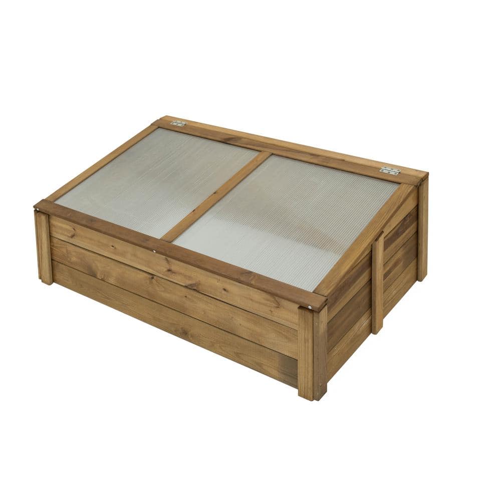 39.4 in.W x 23.6 in. D x 15.4 in. H Wooden Cold Frame - Hercitys