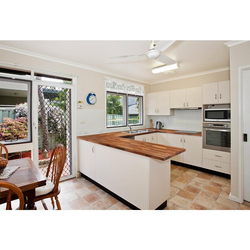 4 ft. L x 25 in. D Finished Engineered Walnut Butcher Block Countertop - Hercitys