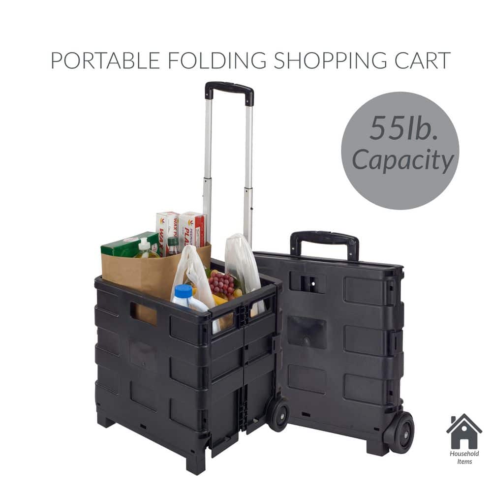 15 in. x 13 in. x 14.2 in. Tote and Go Collapsible Utility Cart - Hercitys