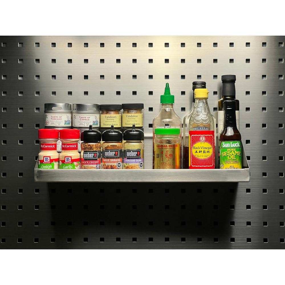 18 in. W x 6-1/2 in. D Stainless Steel Shelf, Quantity- 1 - Hercitys