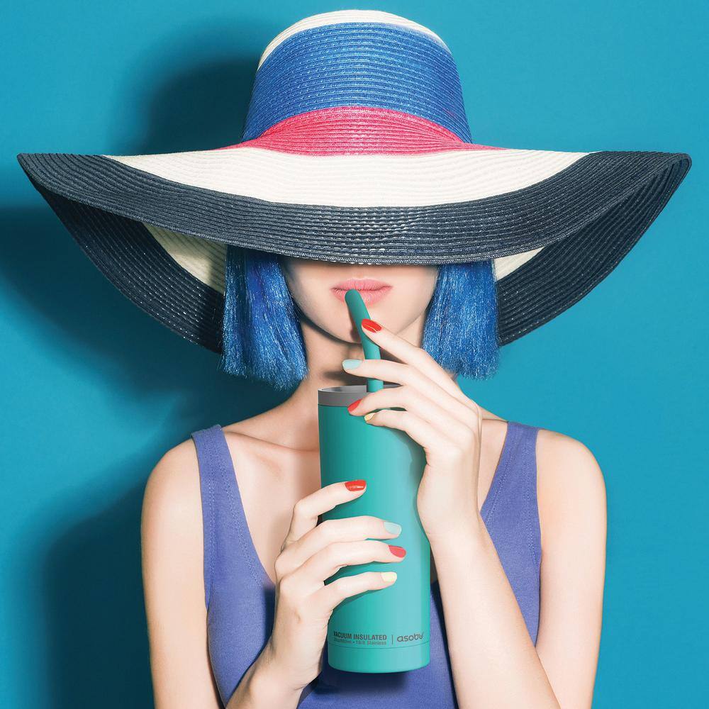 20 oz Vacuum Insulated Blue Stainless Steel Coffee Tumblers - Hercitys