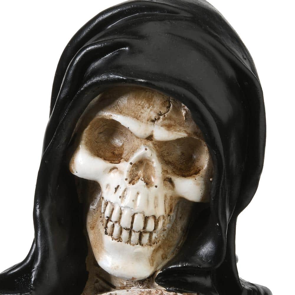 16 in. Grim Reaper Skeleton and Tombstone - Hercitys