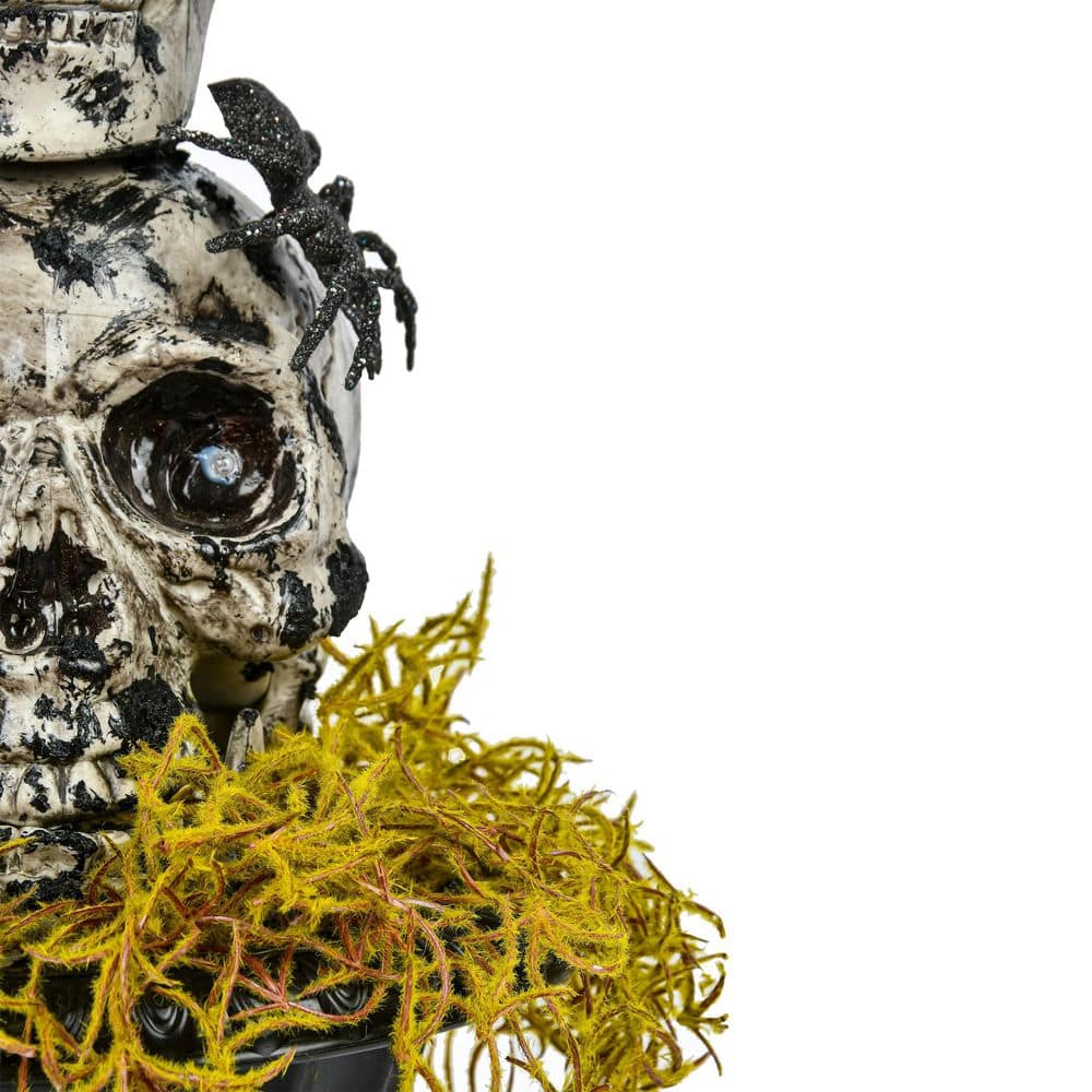 32 in. Pre-Lit Halloween Skull Tower - Hercitys