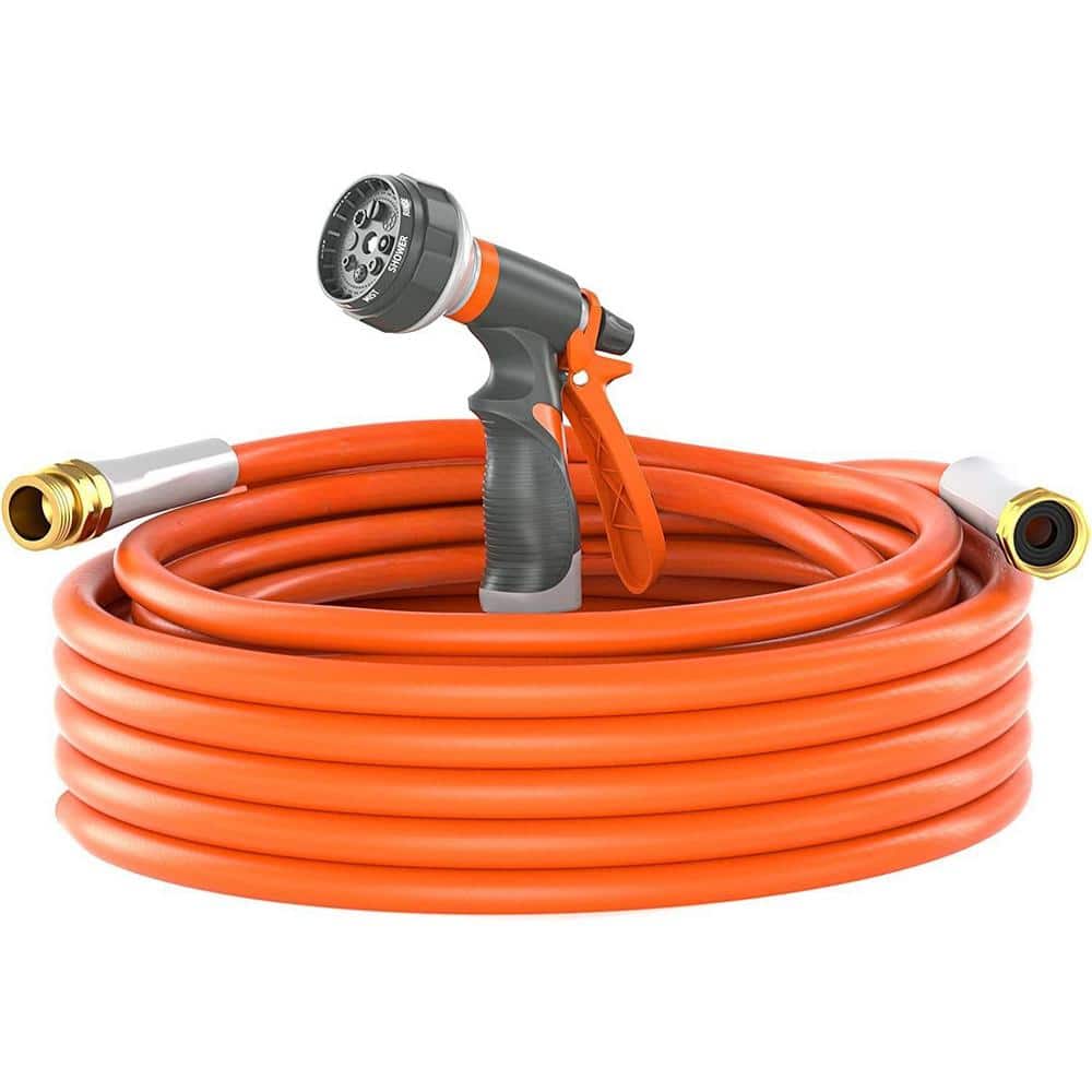 1/2 in. x 100 ft. Heavy-Duty, Flexible and Light-Weight Water Hose, Burst 600 PSI, Kink-less Hybrid Rubber Hose - Hercitys
