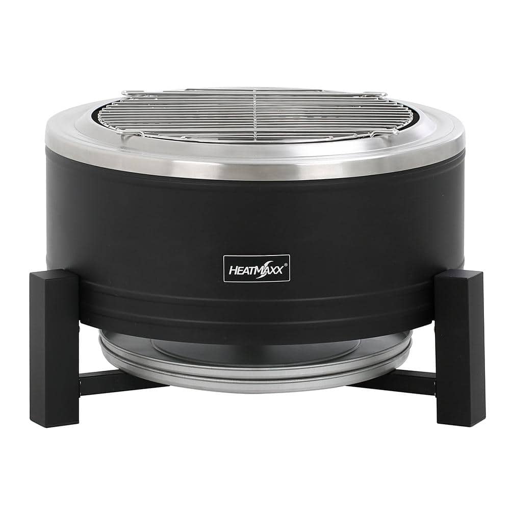 22 in. Smokeless Wood Burning Fire Pit with Turbo Technology, Removable Ash Pan, and Weather Resistant Cover - Hercitys