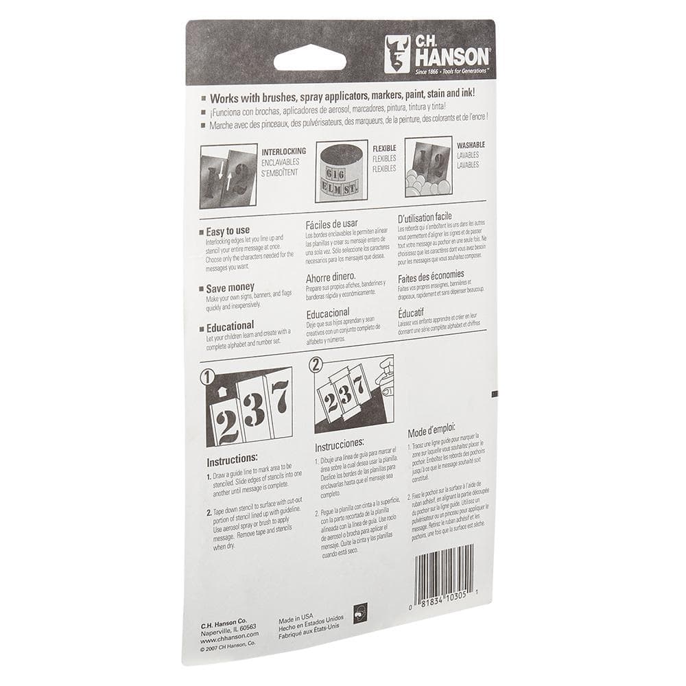 2 in. Stencil Number Set (15-Piece) - Hercitys