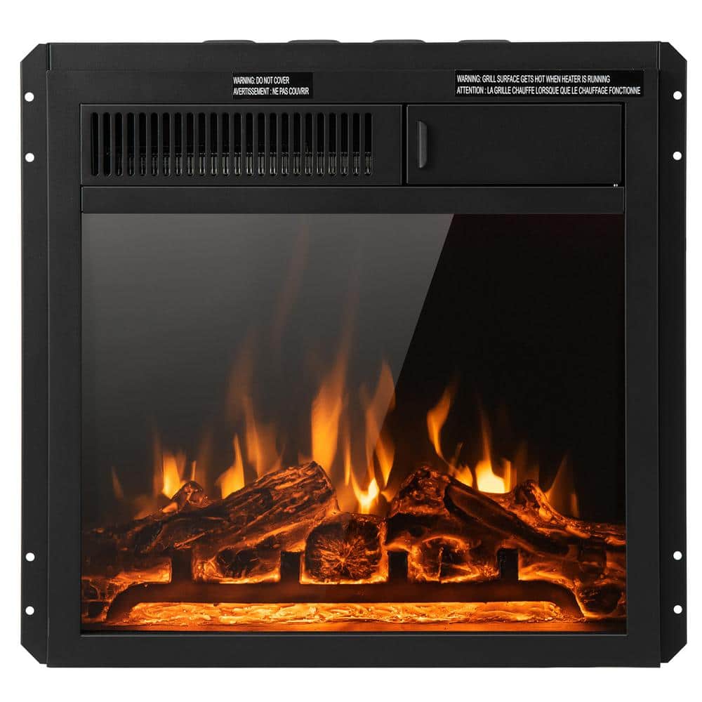 18” Electric Fireplace Insert 5100 BTU Freestanding Heater with Remote Control - Hercitys