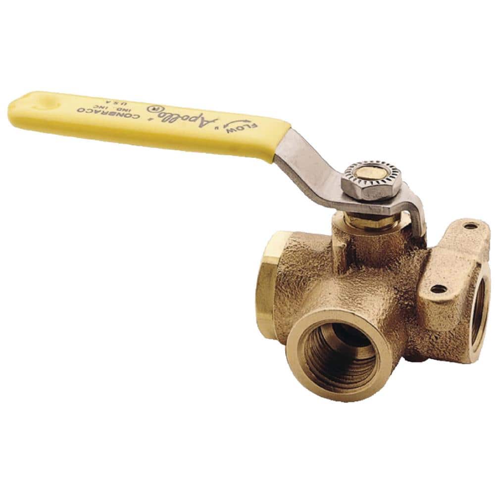 1 in. 3-Way Bronze Diverter Valve - Hercitys