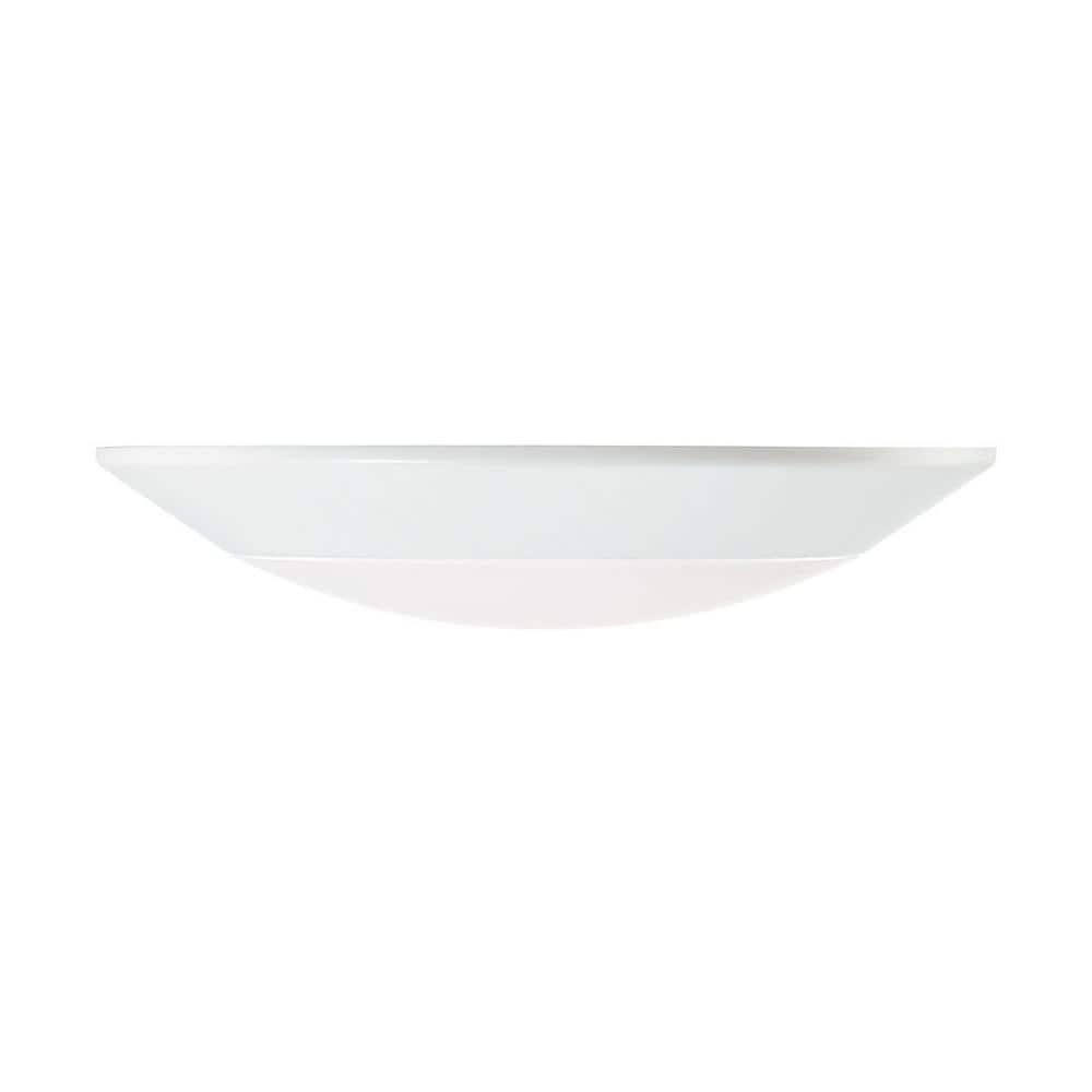 5.98 in. White Integrated LED Flush Mount Disc Light - Hercitys