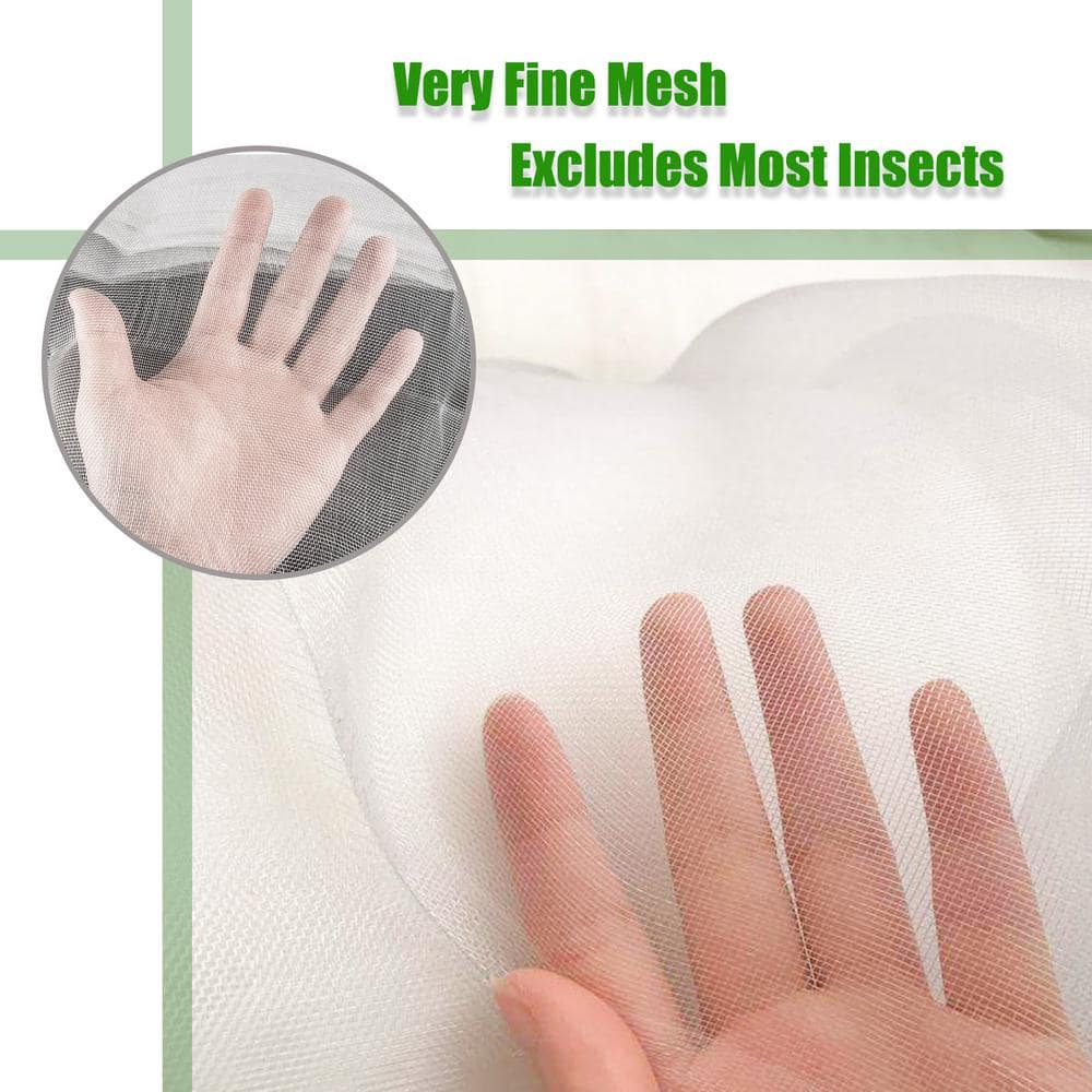 10 ft. x 20 ft. Bug Net Insect Bird Netting, Garden Netting Protect Plants Fruits Flowers - Hercitys