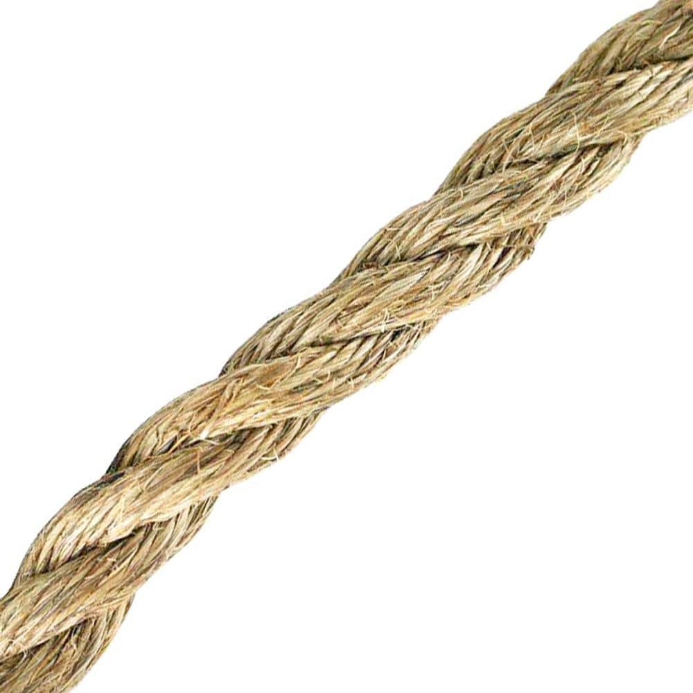 1 in. x 75 ft. Natural Twist  Manila Rope - Hercitys