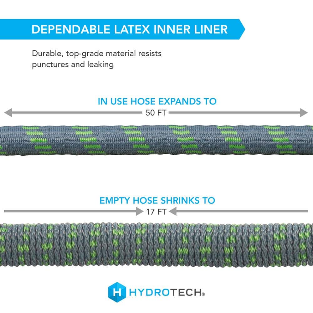 5/8 in. Dia. x 50 ft. Expandable Garden Water Hose - Hercitys