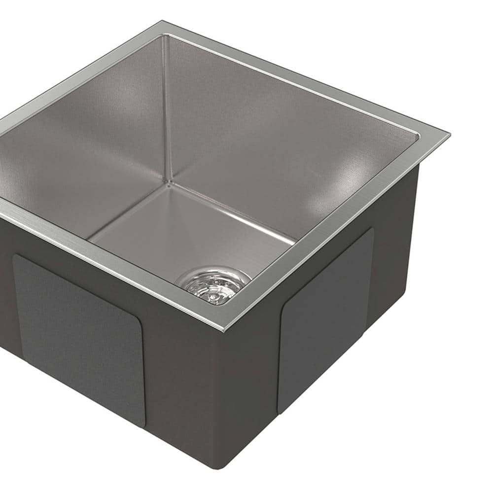 18 in. Multifunctional Undermount Single Bowl Nano Gray Stainless Steel Kitchen Sink (Sink Only) - Hercitys
