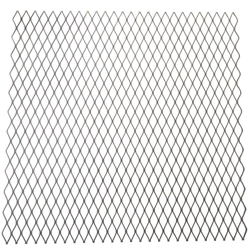 12 in. x 24 in. – 18 Gauge Plain Steel Expanded Metal – 1/2 in. O/C Spacing - Hercitys