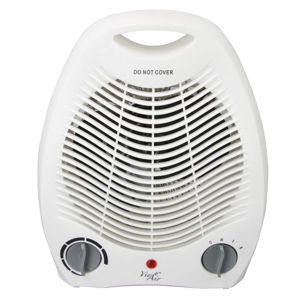 1,500-Watt Electric Portable Fan Heater with Adjustable Thermostat - Hercitys