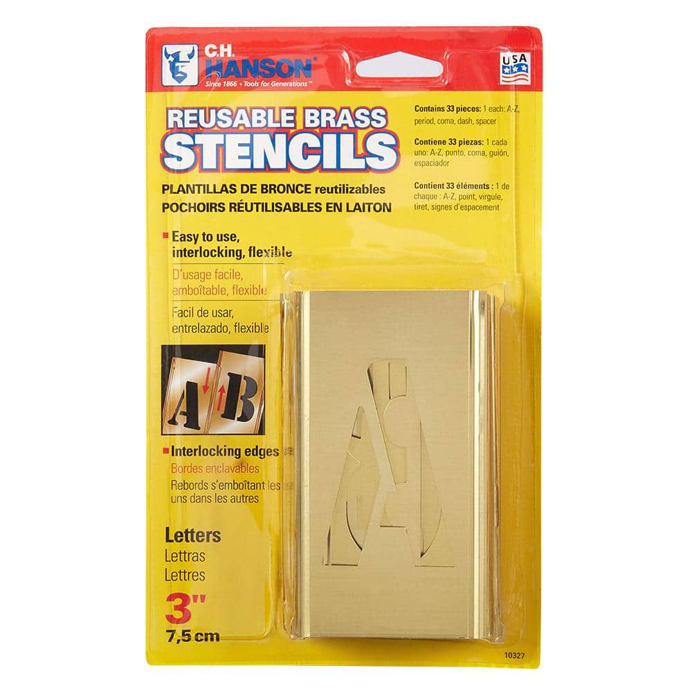 3 in. Stencil Letter Set - Hercitys