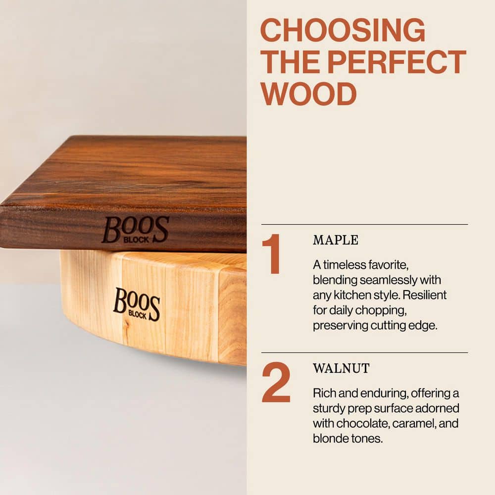 12 in. x 12 in. Round Wooden Edge Grain Cutting Board - Hercitys