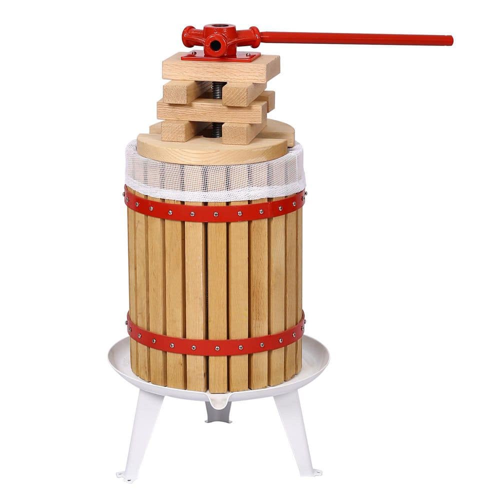 3.17 gal./12 L Manual Old-Fashioned Traditional Fruit Wine Juicer, Suitable for Pressing Apples and Grapes - Hercitys