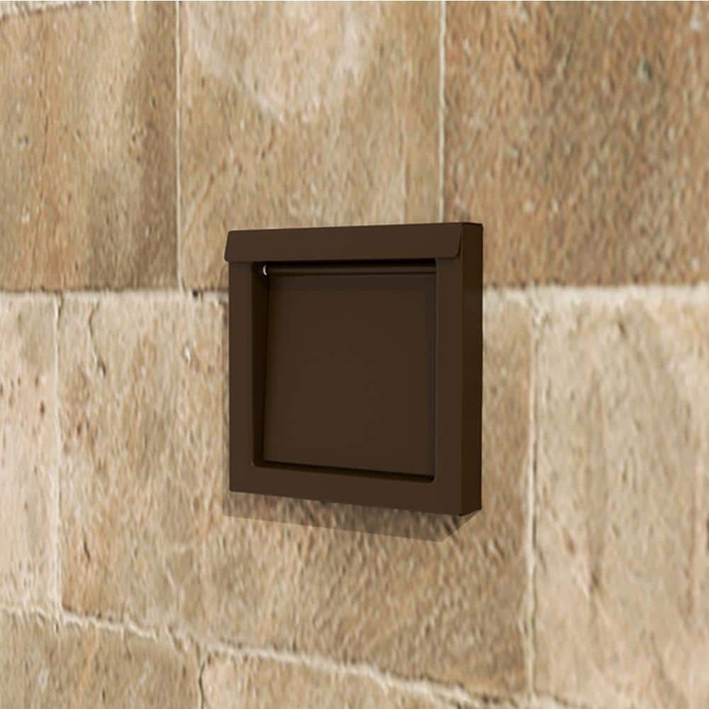 4 in. Powder Coated Steel Brown Dryer Vent - Hercitys