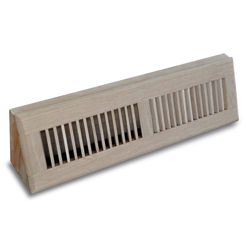 18 in. Wood Oak Baseboard Unfinished Diffuser - Hercitys