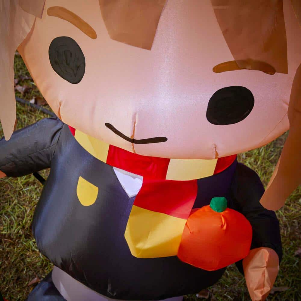 3 ft Hermione Holding Pumpkin Halloween Inflatable - Hercitys