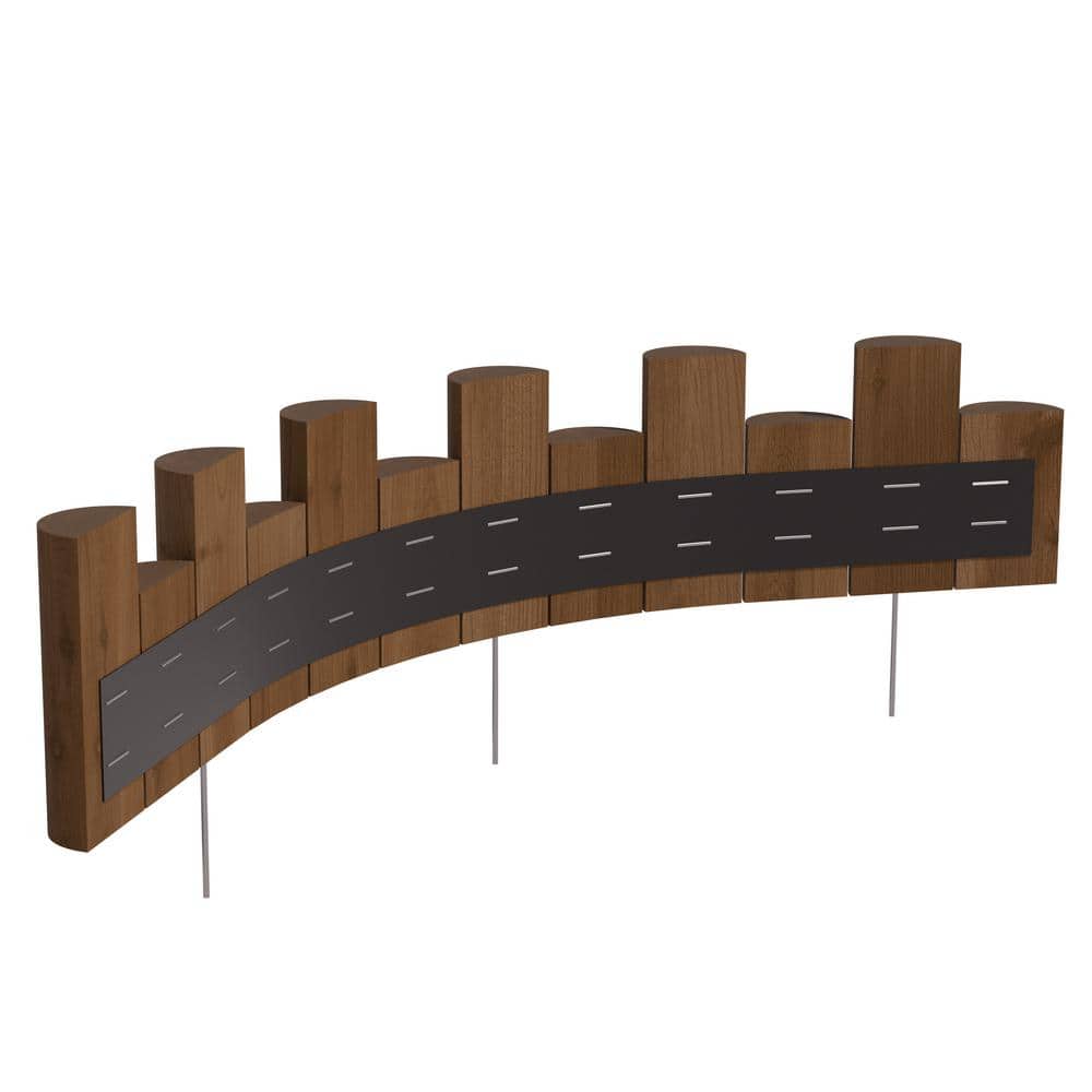 3 ft. Wooden Half-Log Landscape Edging - Hercitys