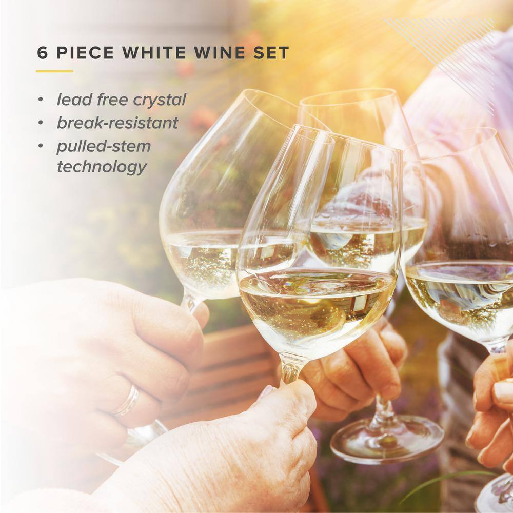 14.50 oz. White Wine Glasses (Set of 6) - Hercitys