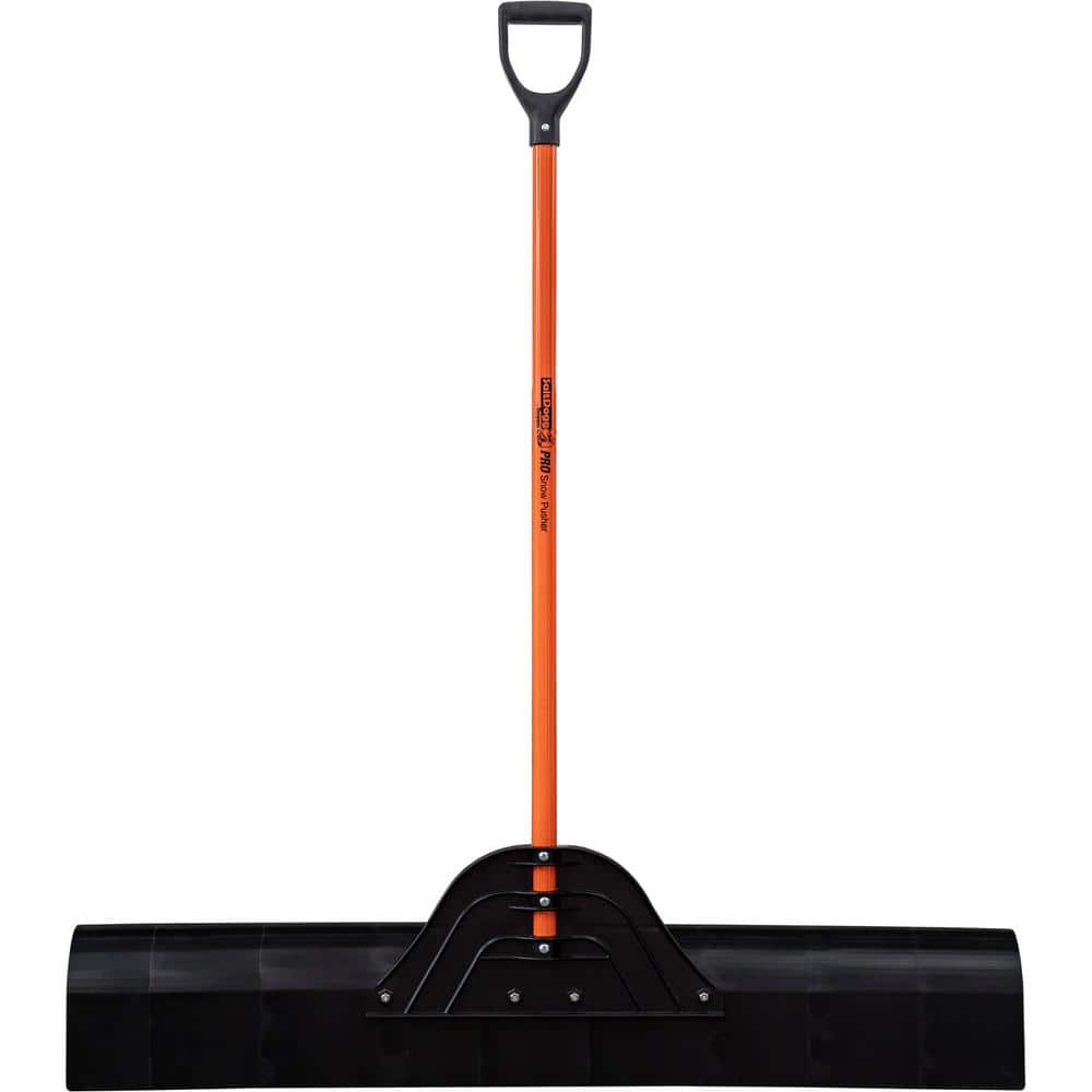 48 in. Polyethylene Snow Pusher Shovel w/ Fiberglass Handle - Hercitys